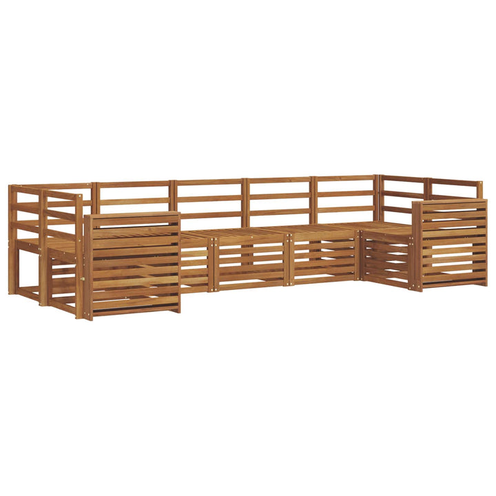 Sektionalsofa sæt 7 pcs Naturfarvet