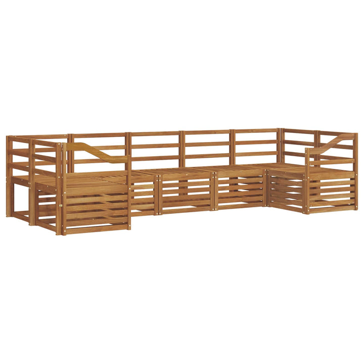 Sektionalsofa sæt 7 pcs Naturfarvet