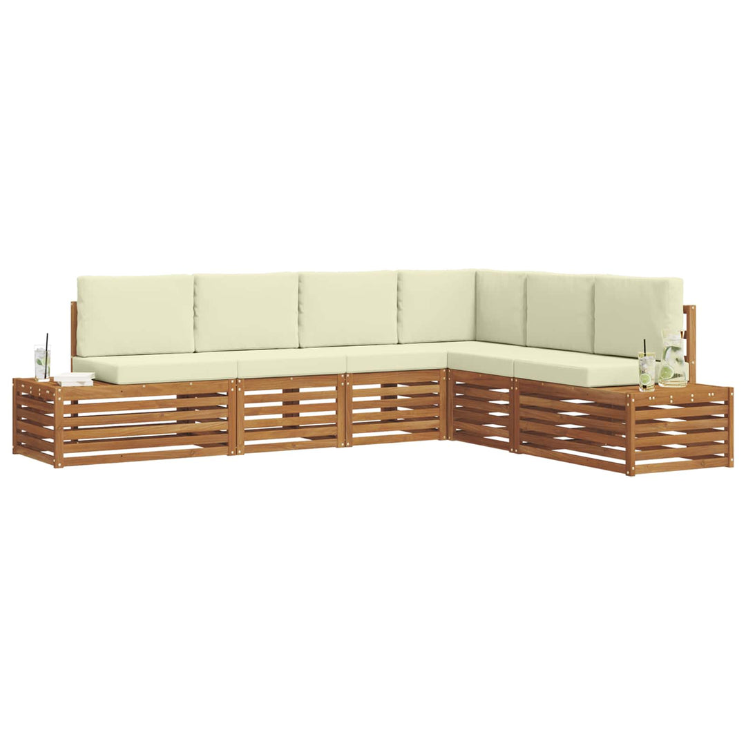 Udendørs sofagruppe Naturlig og Fløde 273 x 213,5 x 73 cm