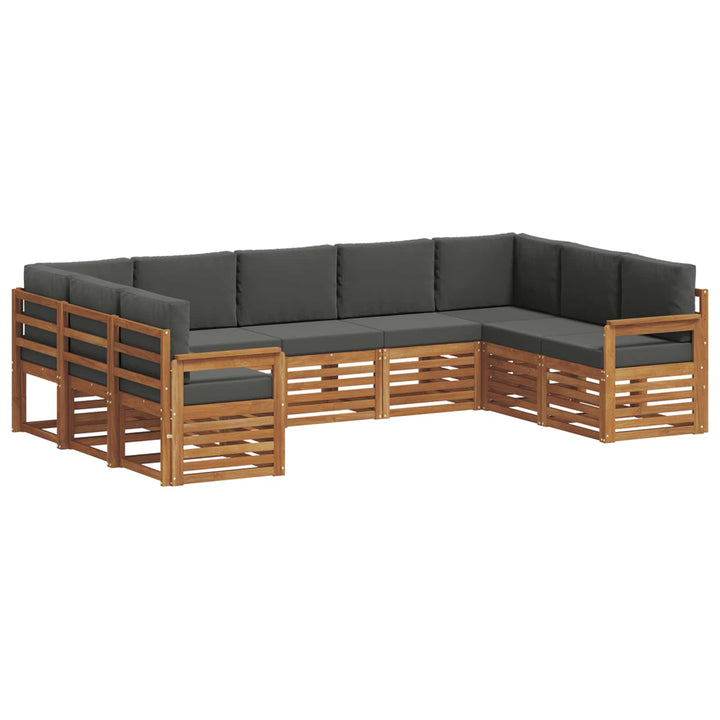 Sektionalsofa sæt med pude 9 pcs Naturlig og Antracit