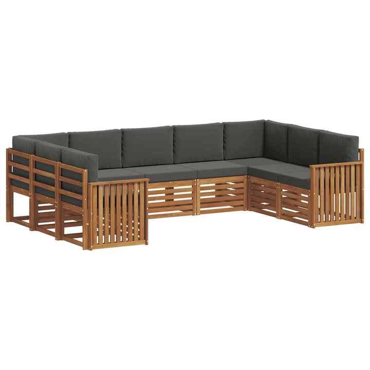 Sektionalsofa sæt med pude 9 pcs Naturlig og Antracit