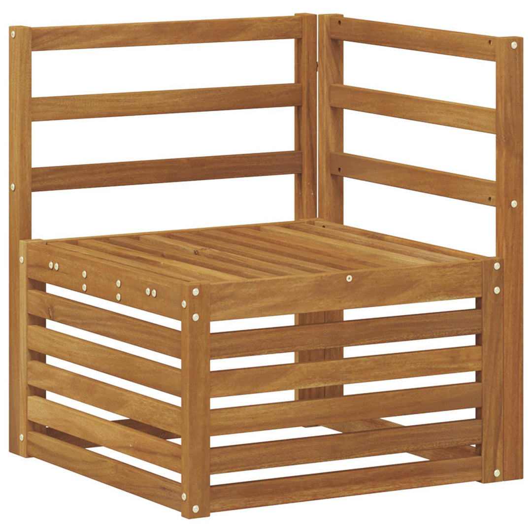 Sofasæt 10 pcs Naturfarvet Massivt Akacietræ