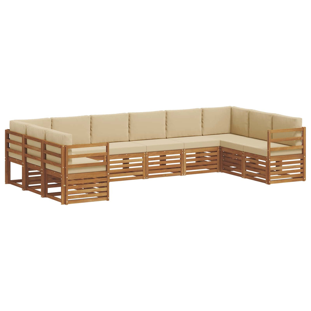 Sektionalsofa sæt med pude 10 pcs Naturlig og Beige