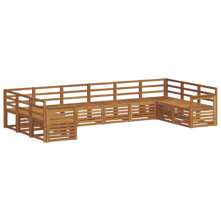 Sektionalsofa sæt 10 pcs Naturfarvet