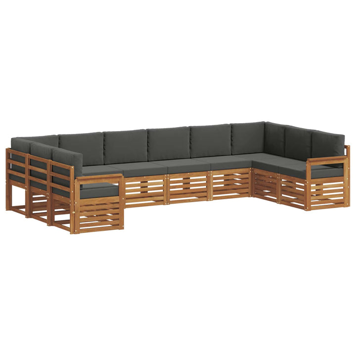 Sektionalsofa sæt med pude 10 pcs Naturlig og Antracit