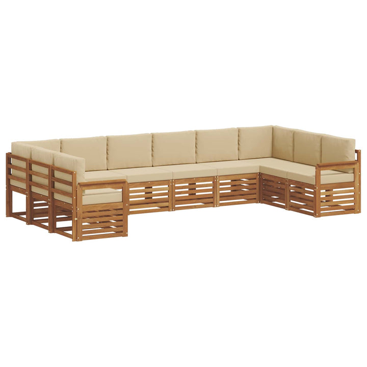 Sektionalsofa sæt med pude 10 pcs Naturlig og Beige