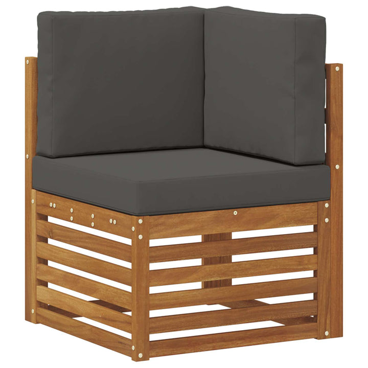 Sektionalsofa sæt med pude 10 pcs Naturlig og Antracit