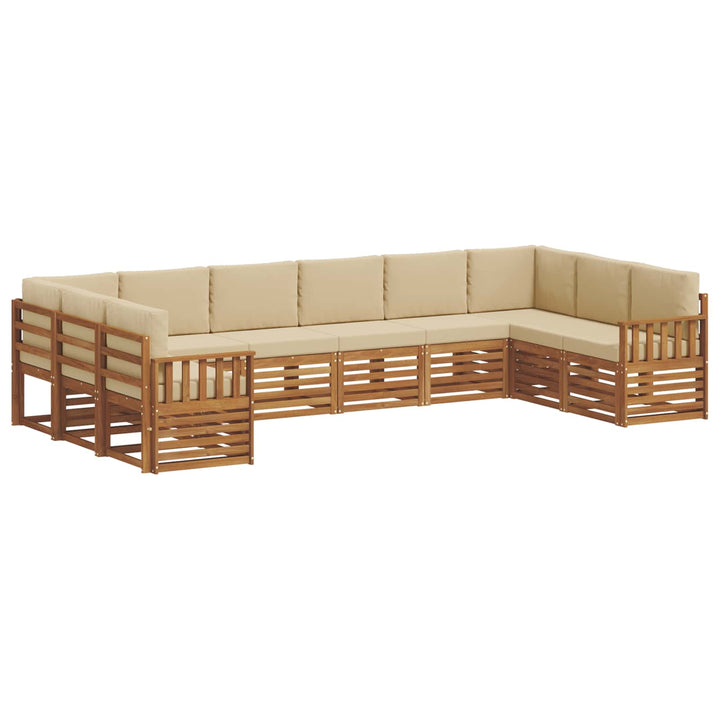 Sektionalsofa sæt med pude 10 pcs Naturlig og Beige