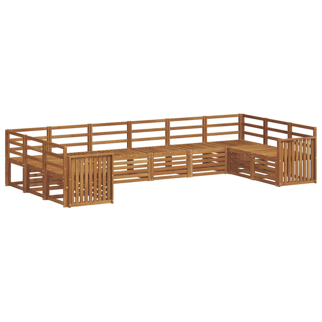 Sektionalsofa sæt 10 pcs Naturfarvet