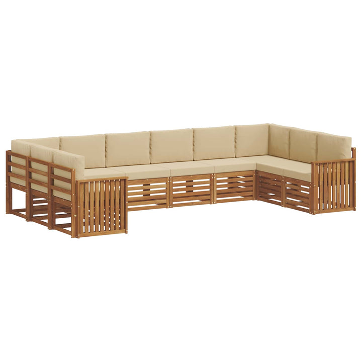 Sektionalsofa sæt med pude 10 pcs Naturlig og Beige