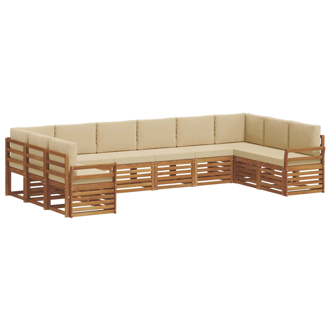 Sektionalsofa sæt med pude 10 pcs Naturlig og Beige