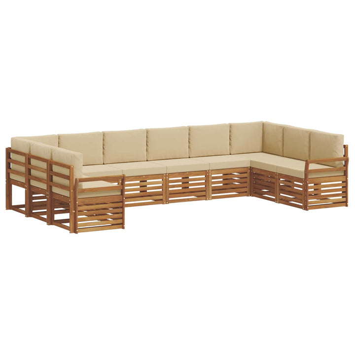 Sektionalsofa sæt med pude 10 pcs Naturlig og Beige