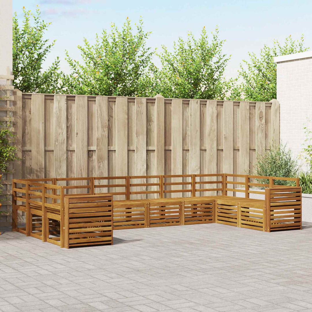 Sektionalsofa sæt 10 pcs Naturfarvet