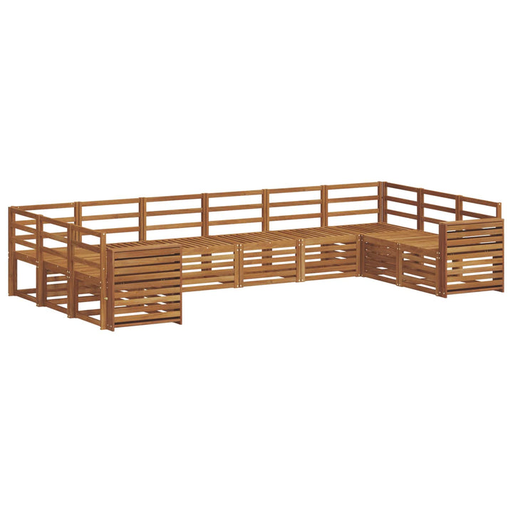 Sektionalsofa sæt 10 pcs Naturfarvet
