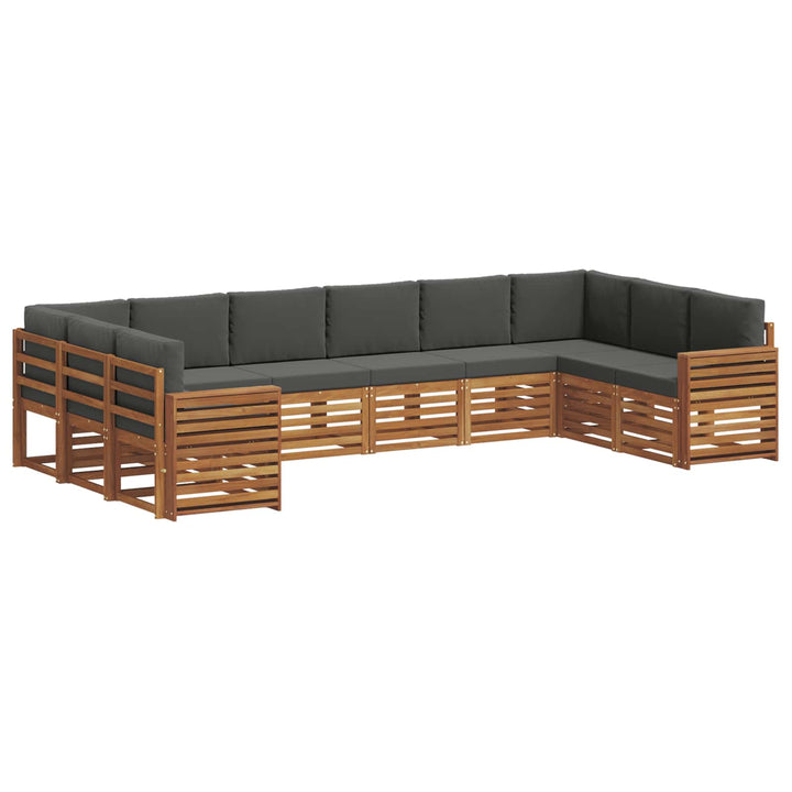 Sektionalsofa sæt med pude 10 pcs Naturlig og Antracit