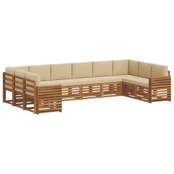 Sektionalsofa sæt med pude 10 pcs Naturlig og Beige