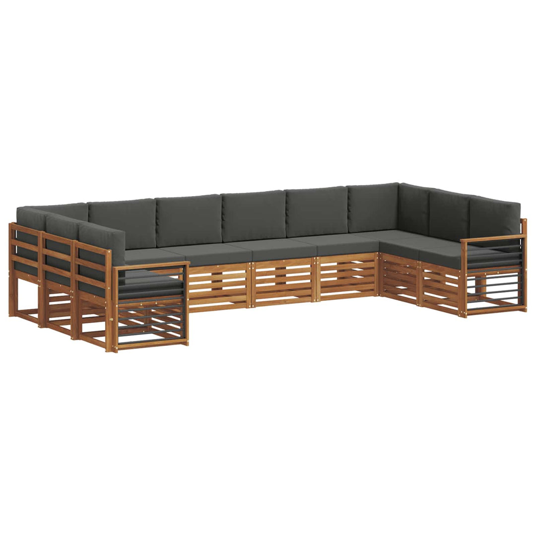 Sektionalsofa sæt med pude 10 pcs Naturlig og Antracit