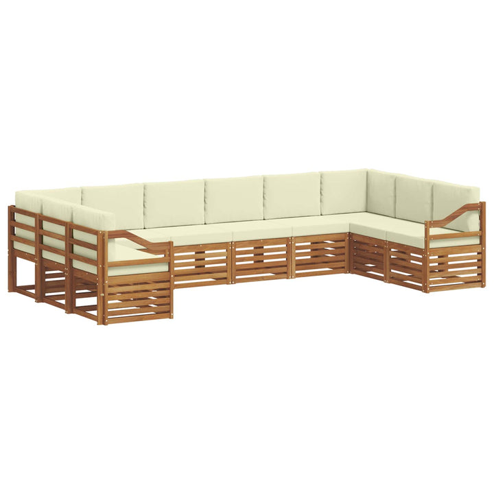 Sektionalsofa sæt med pude 10 pcs Naturlig og Fløde
