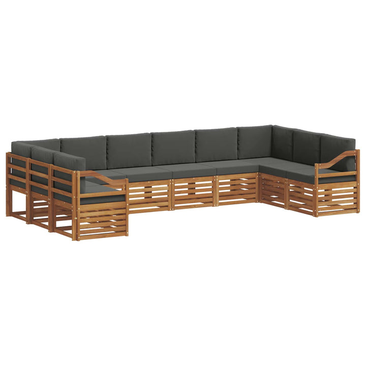 Sektionalsofa sæt med pude 10 pcs Naturlig og Antracit