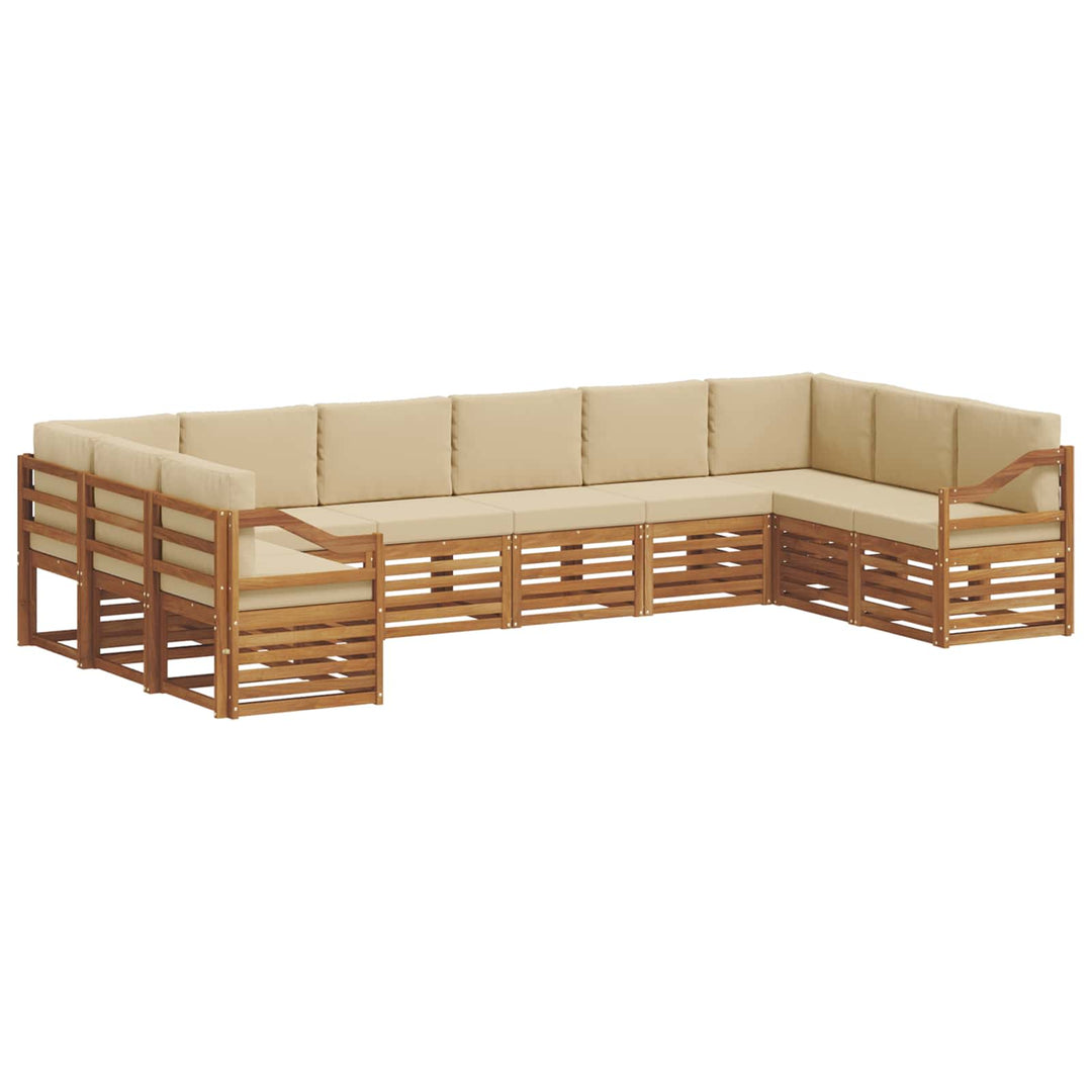 Sektionalsofa sæt med pude 10 pcs Naturlig og Beige