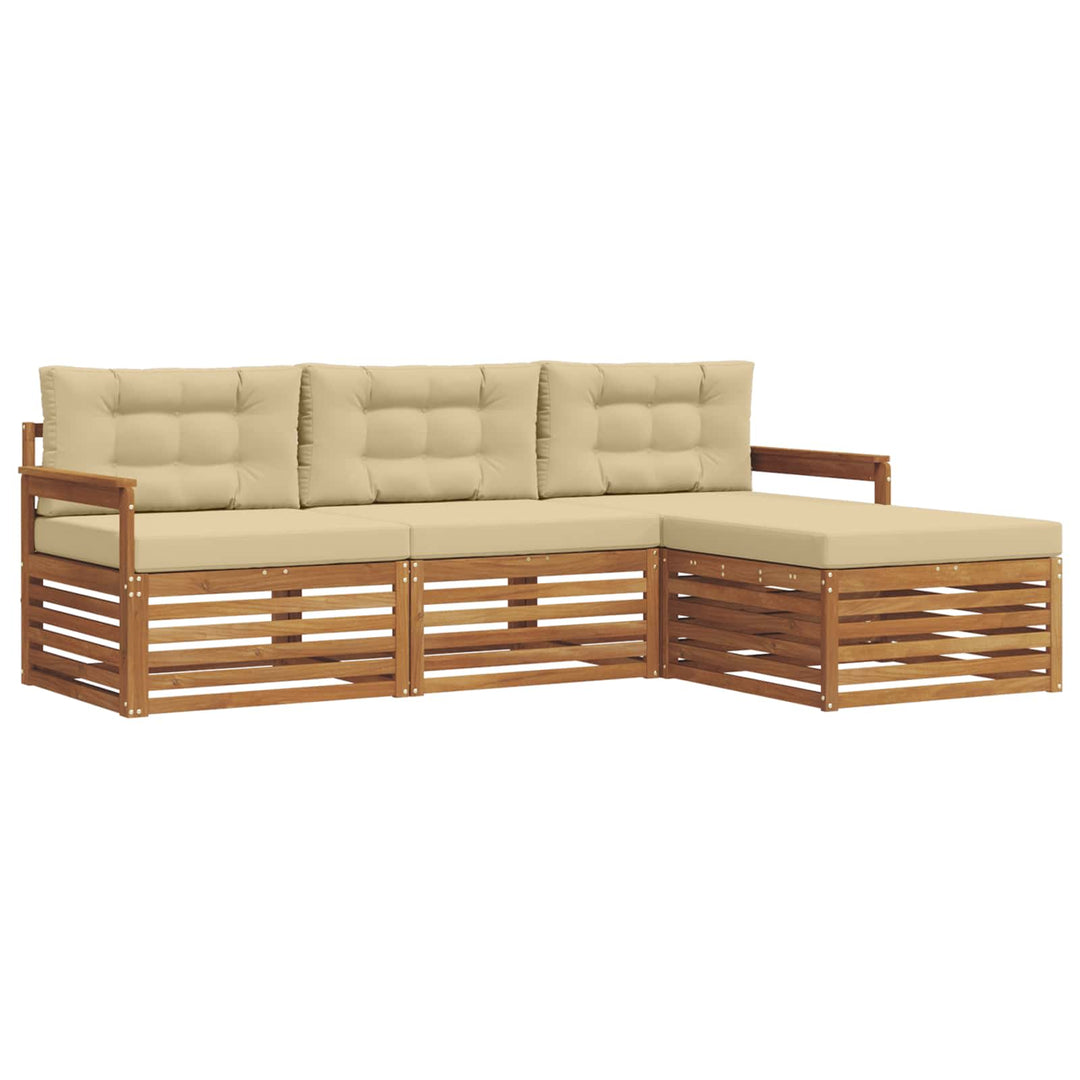Udendørs sofagruppe Naturlig og Beige 249,5 x 162,5 x 73 cm