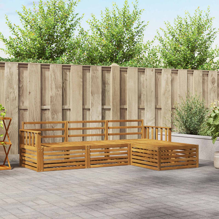 Udendørs sofagruppe Naturfarvet 249,5 x 162,5 x 73 cm