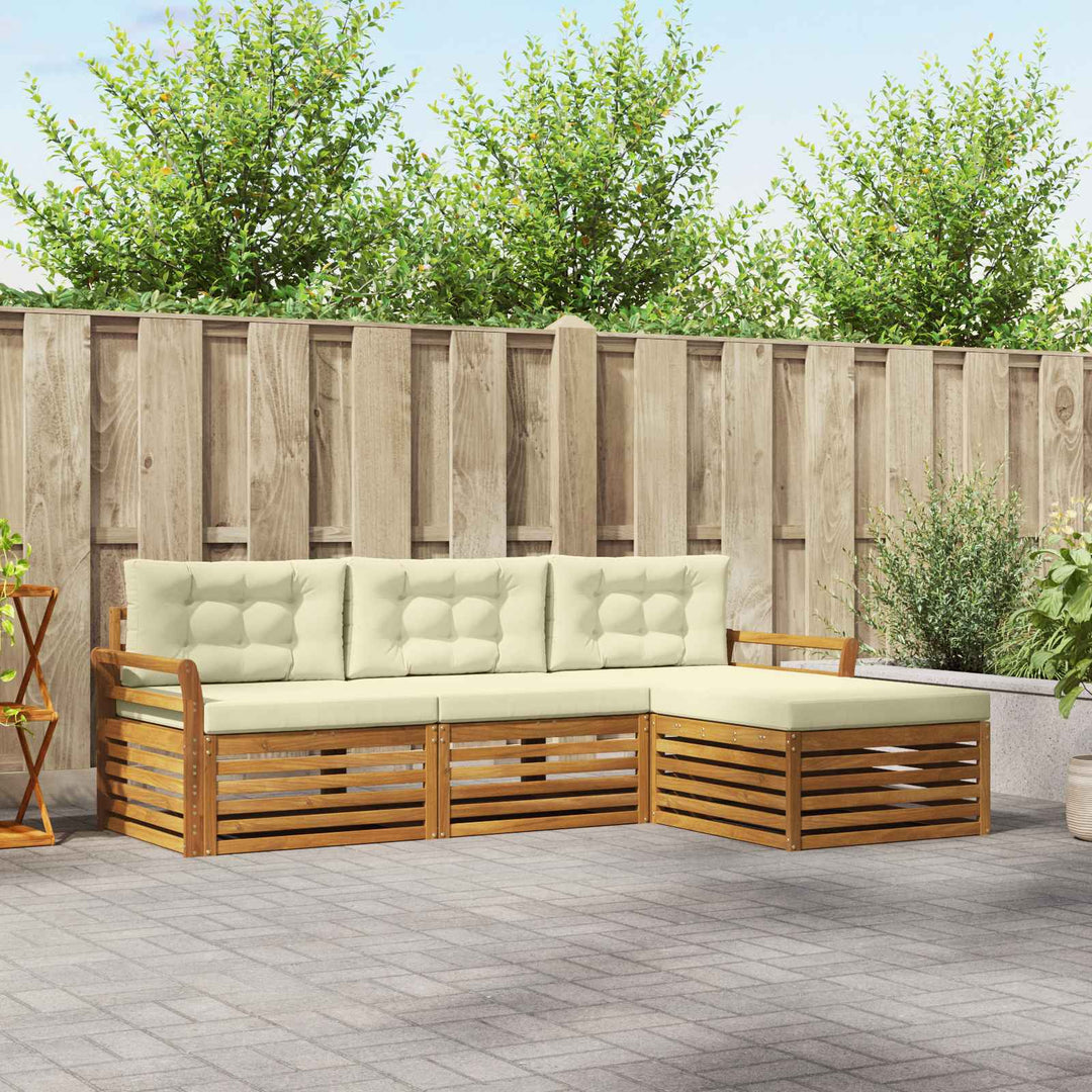 Udendørs sofagruppe Naturlig og Fløde 254 x 162,5 x 73 cm