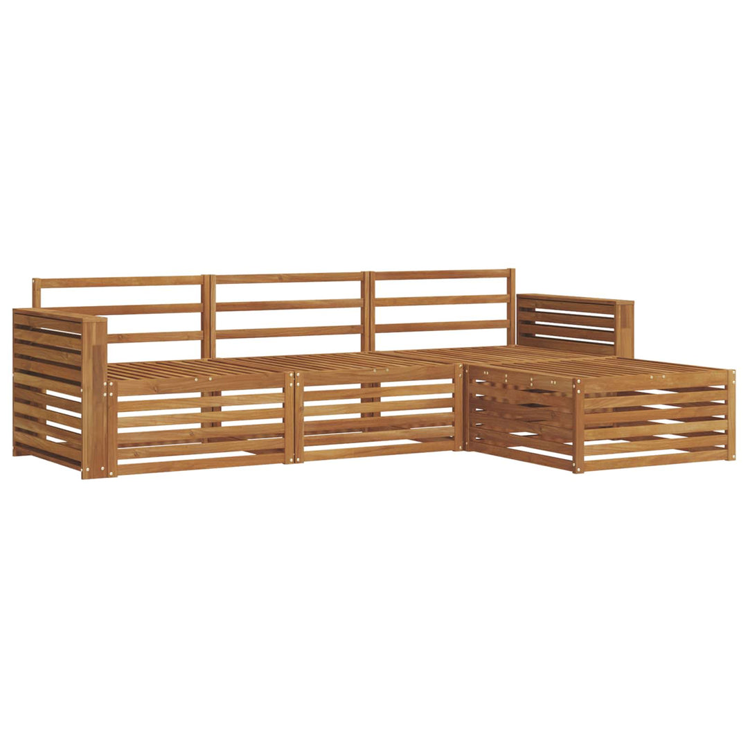 Udendørs sofagruppe Naturfarvet 257,5 x 162,5 x 73 cm