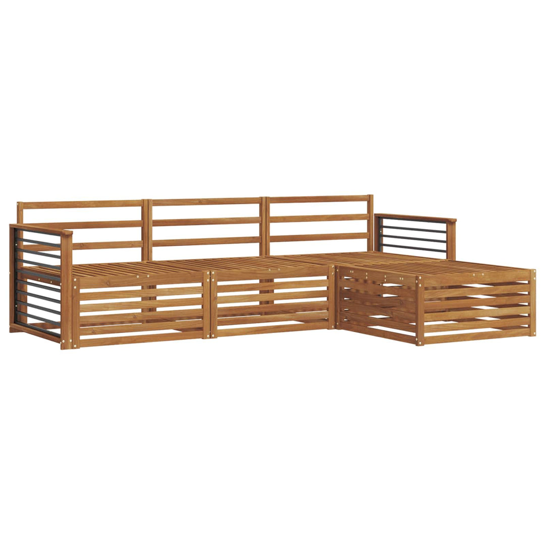 Udendørs sofagruppe Naturfarvet 249,5 x 162,5 x 73 cm