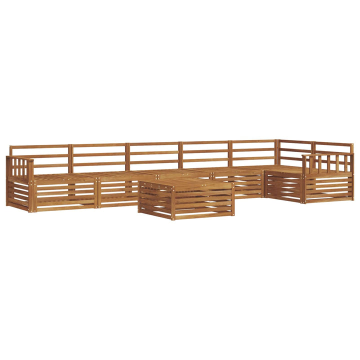 Udendørs sofagruppe 7 pcs Naturfarvet