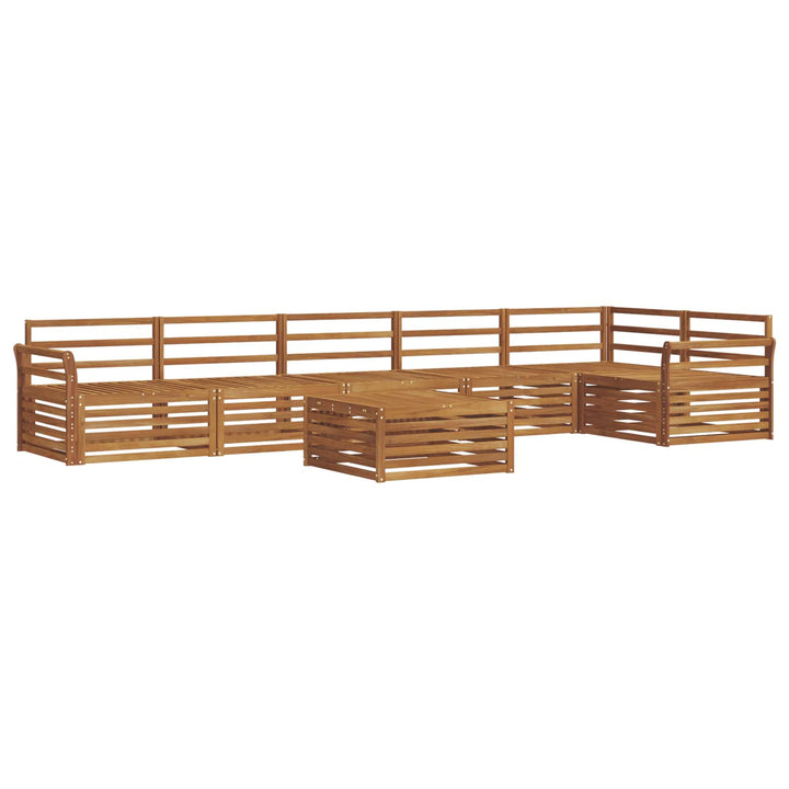 Udendørs sofagruppe 7 pcs Naturfarvet