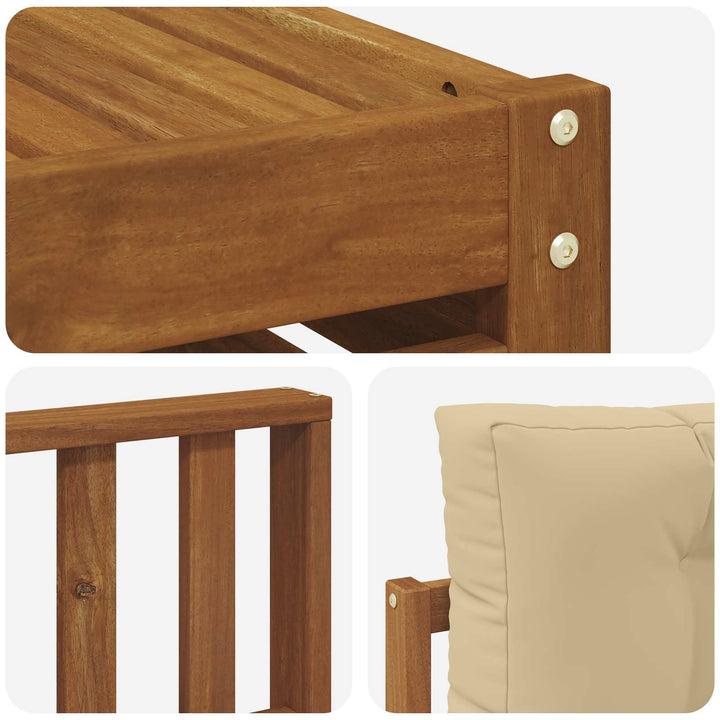 Udendørs sofagruppe 8 stk. Naturlig og Beige