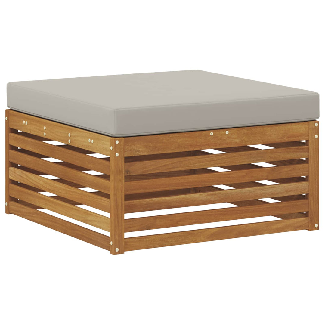 Udendørs sofagruppe 8 stk. Naturlig og Lys Grå