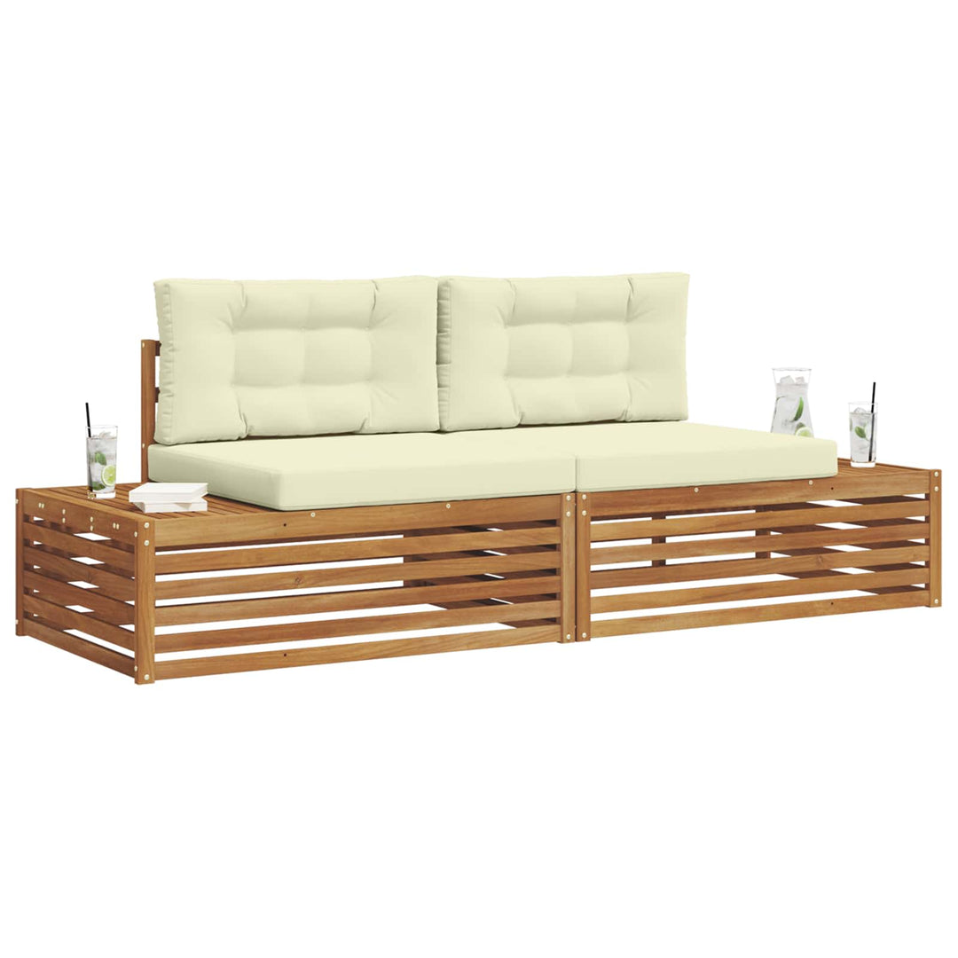 Udendørs sofagruppe Naturlig og Fløde 203,5 x 83 x 73 cm