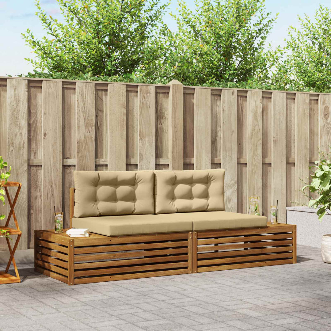 Udendørs sofagruppe Naturlig og Beige 203,5 x 83 x 73 cm
