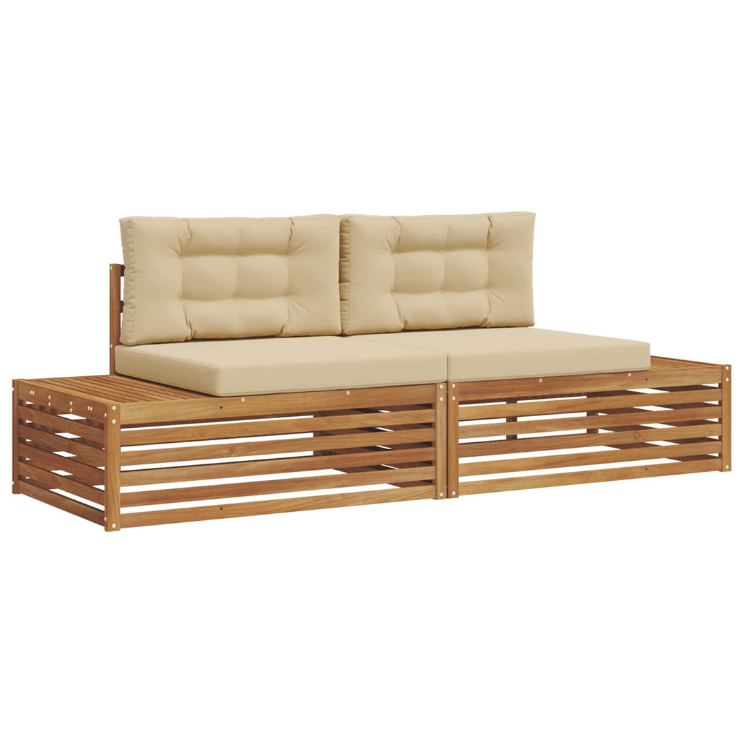 Udendørs sofagruppe Naturlig og Beige 203,5 x 83 x 73 cm