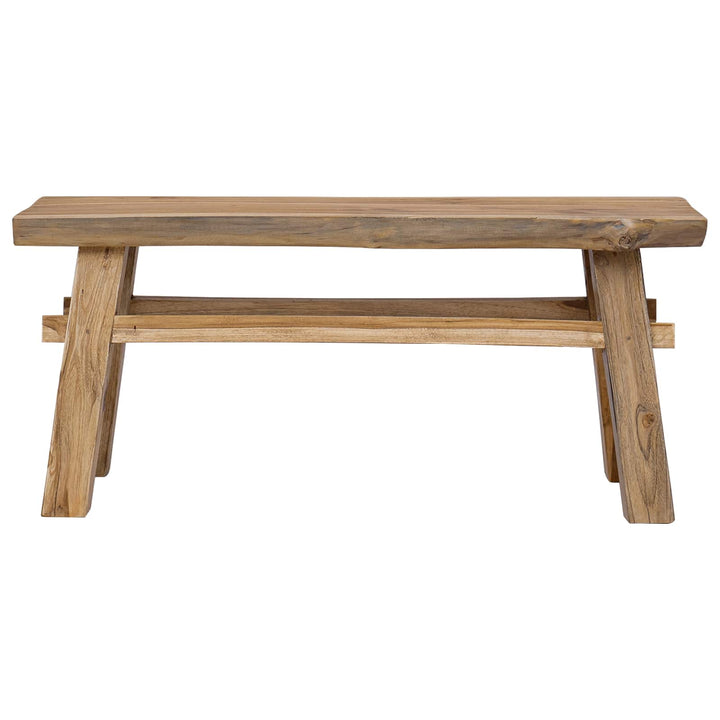 bænk Naturfarvet 100 x 29 x 43,5 cm Massiv Teaktræ
