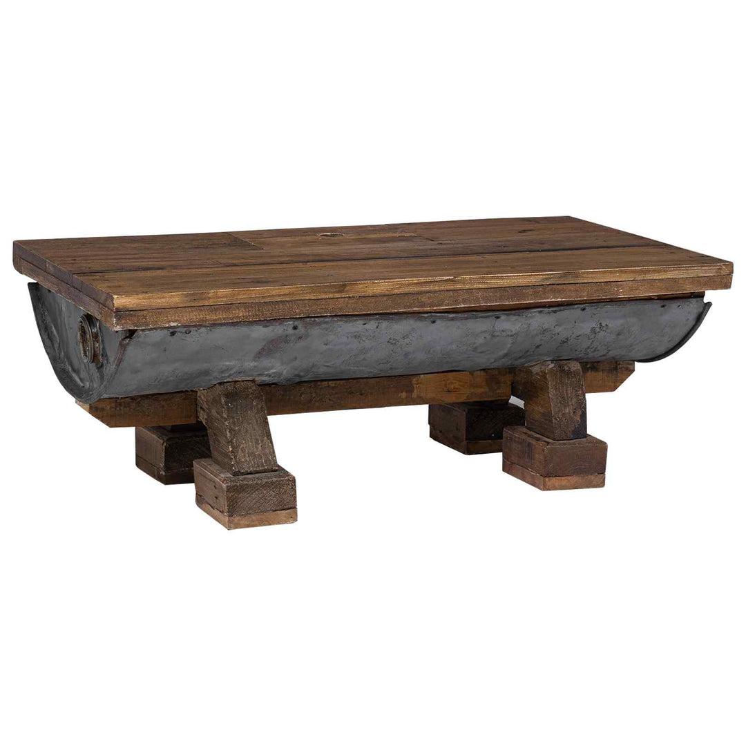Sofabord Naturfarvet 90 x 50 x 35 cm træ