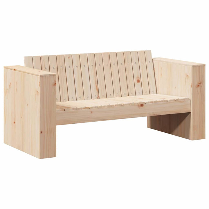 Havemøbelsofa Naturfarvet 134 x 60 x 62 cm Massiv fyrretræ