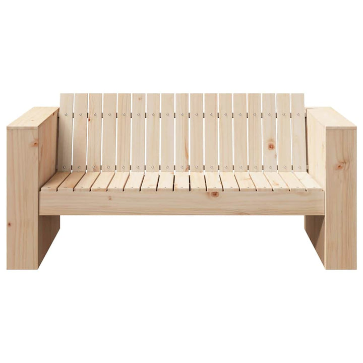 Havemøbelsofa Naturfarvet 134 x 60 x 62 cm Massiv fyrretræ