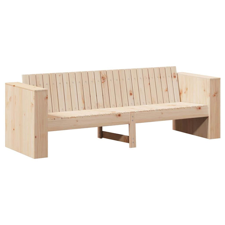 Havemøbelsofa Naturfarvet 185,5 x 60 x 62 cm Massiv fyrretræ