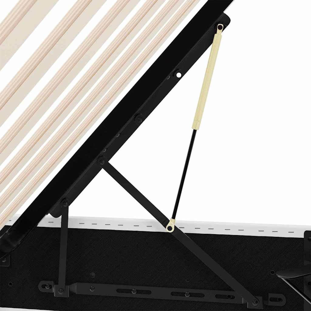 Opbevaringsseng Hvid 100 x 203 cm Kunstlæder