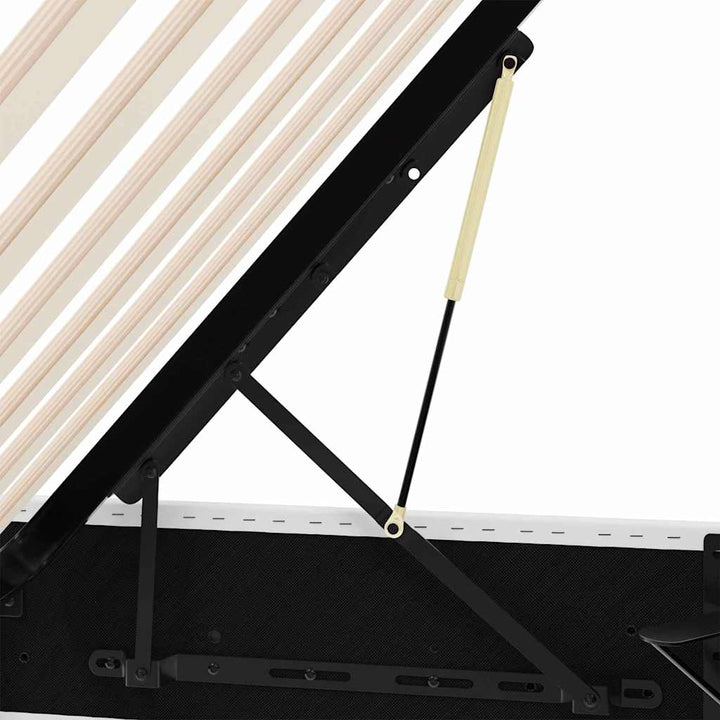 Opbevaringsseng Hvid 100 x 203 cm Kunstlæder