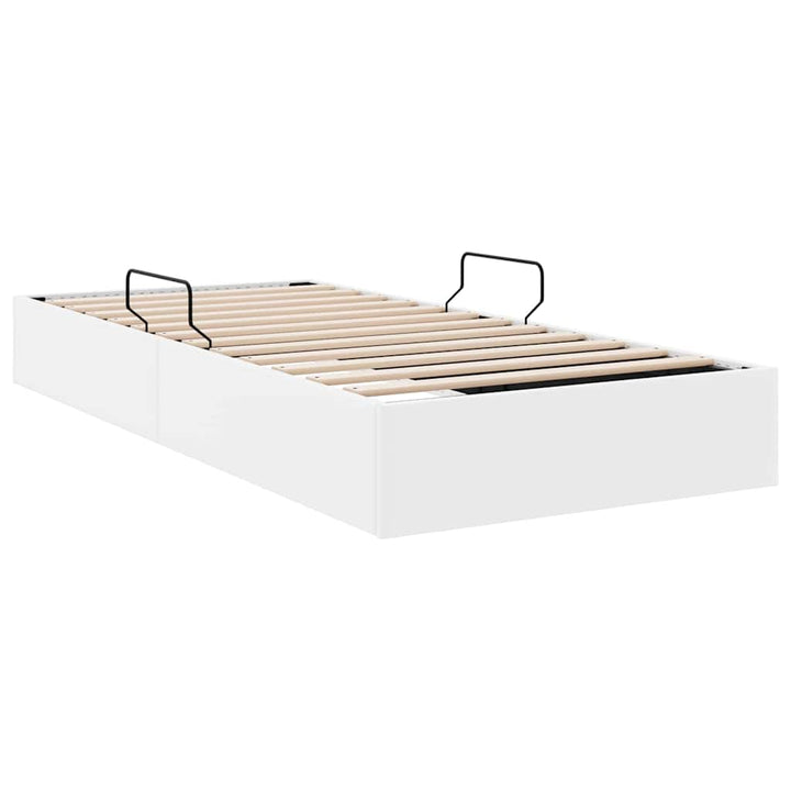 Opbevaringsseng Hvid 100 x 203 cm Kunstlæder