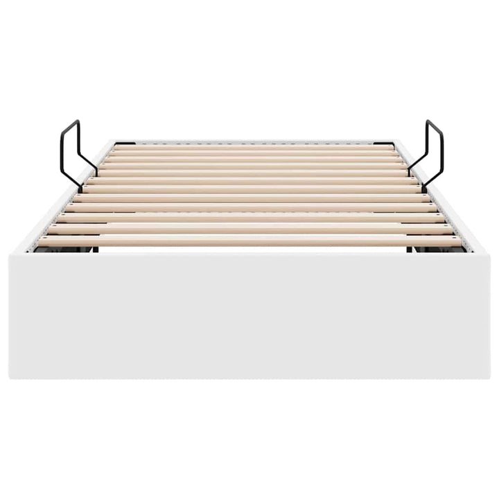 Opbevaringsseng Hvid 100 x 203 cm Kunstlæder