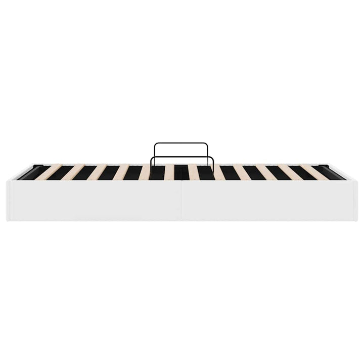 Opbevaringsseng Hvid 100 x 203 cm Kunstlæder