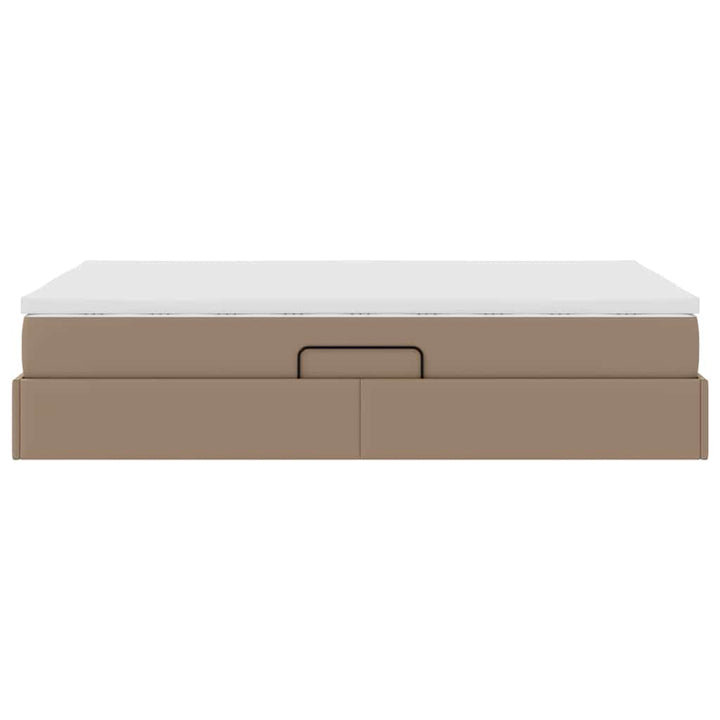 Seng med opbevaring og madras Cappuccino 120 x 200 cm