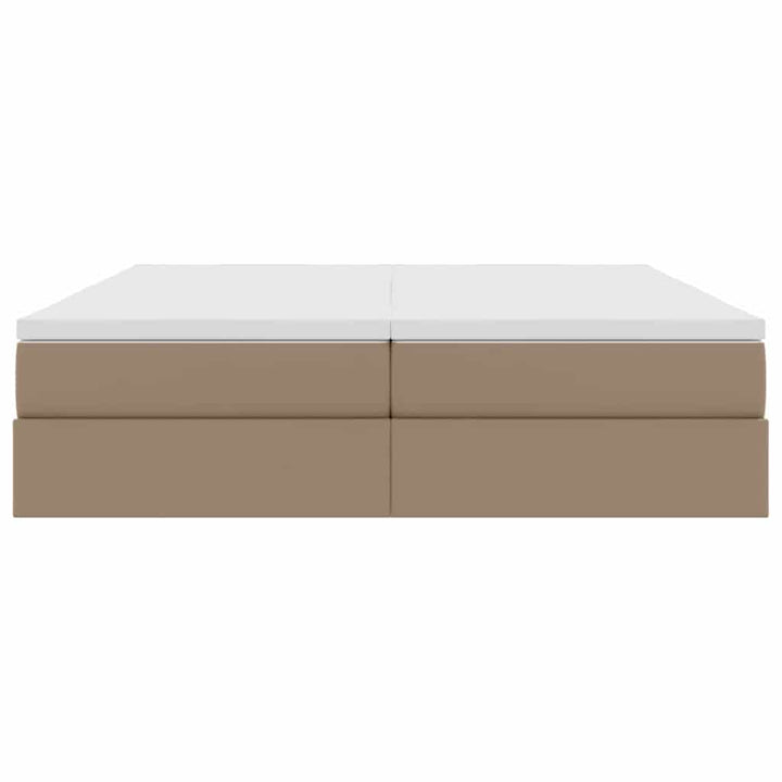 Seng med opbevaring og madras Cappuccino 180 x 200 cm