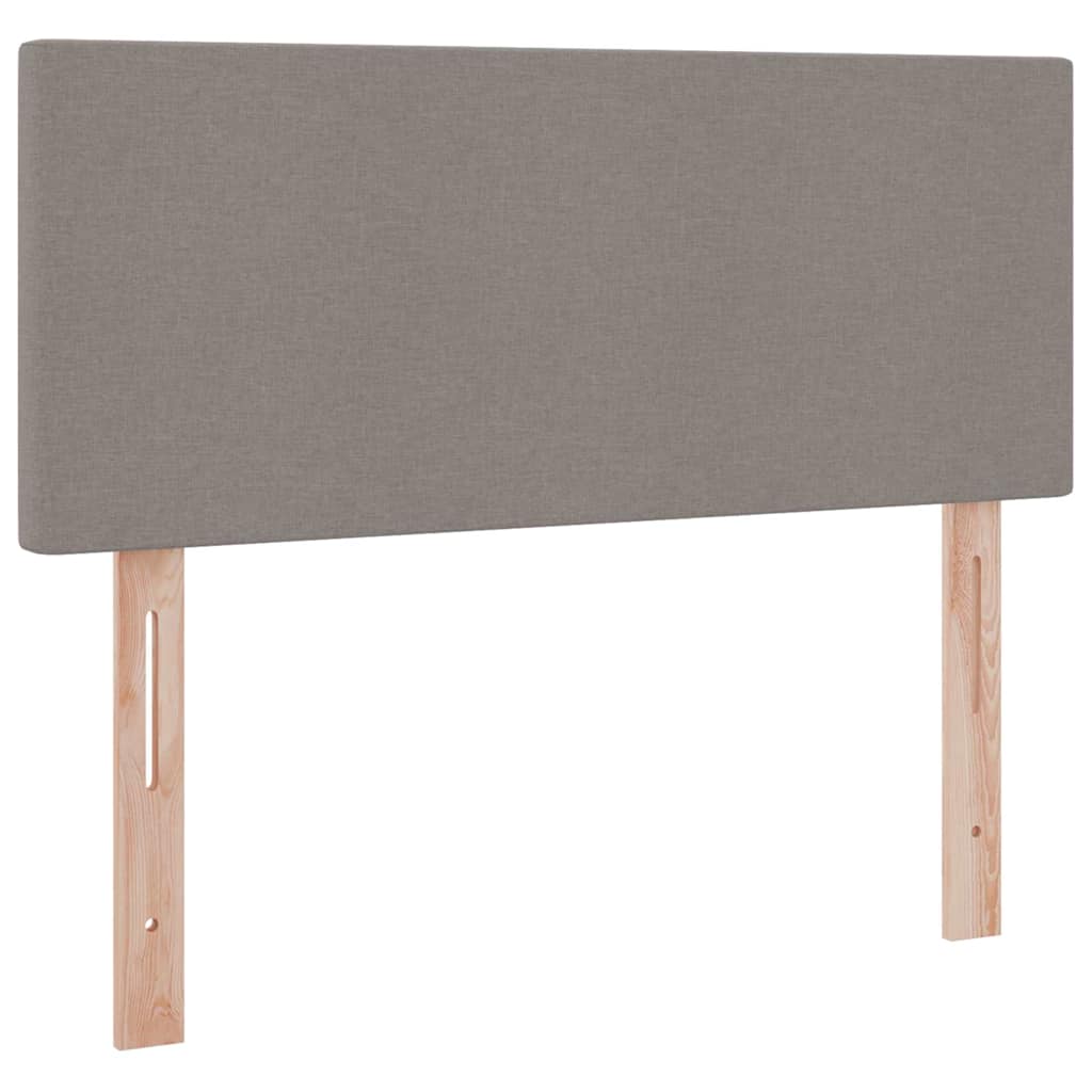 Seng med opbevaring og madras med madras Gråbrun 120 x 200 cm