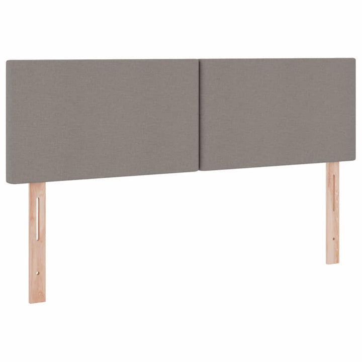 Seng med opbevaring og madras med madras Gråbrun 140 x 200 cm
